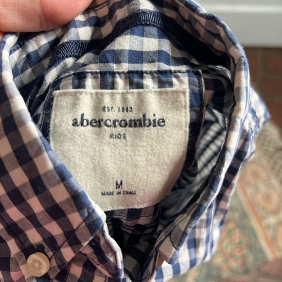 Abercrombie kids plaid button down shirt - Picture 2 of 4